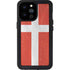 Denmark Flag Distressed iPhone 14 Pro Max Waterproof Case